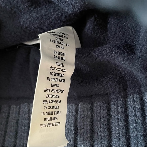 The Children’s Place Kids Ombre Fleece Lined Knit Beanie - Blue - Picture 5 of 5